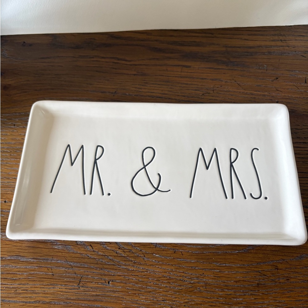 Rae Dunn Artisan Collection White Tray ~ Wedding Bridal Shower gift.